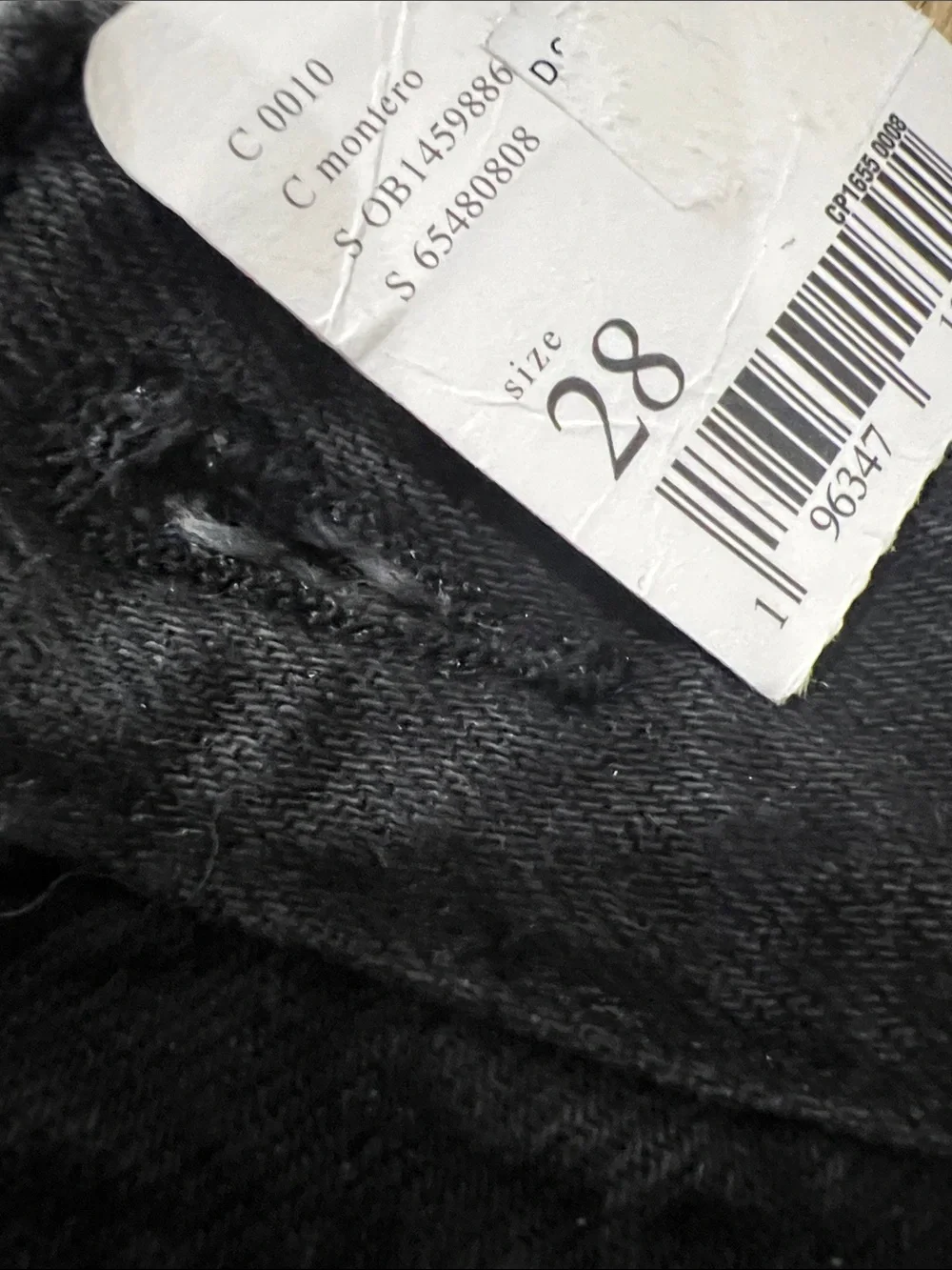 Free People Button Fly Distressed Black Denim Shorts Faded Size 28